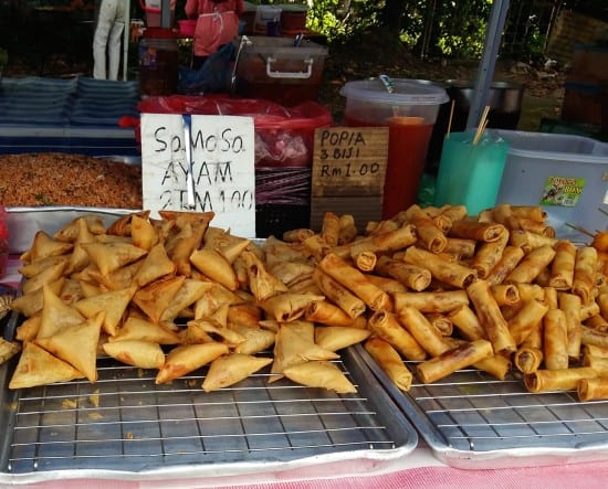 Malaysia night market food