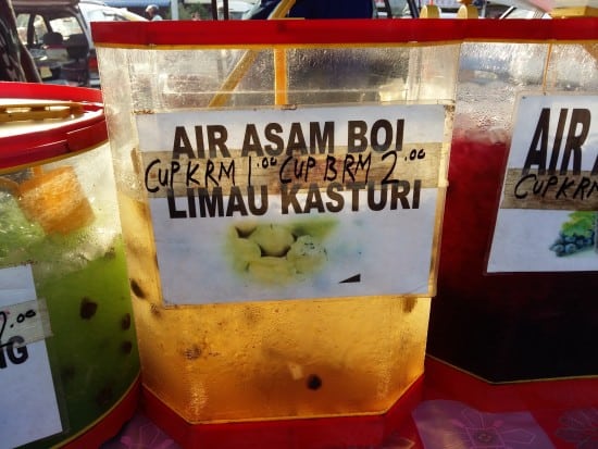 Malaysia night market food