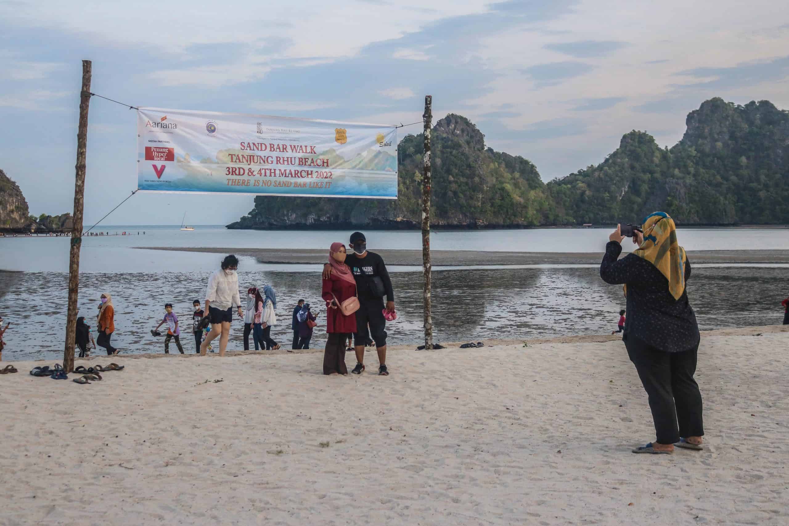 Tanjung Rhu Beach Sandbar Walk