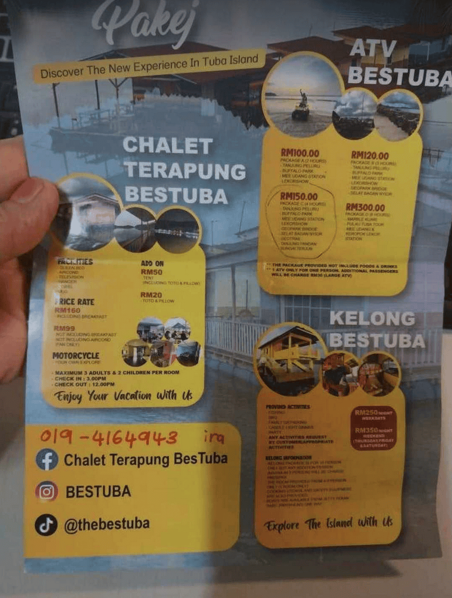 Bestuba Pulau Tuba Island Tours