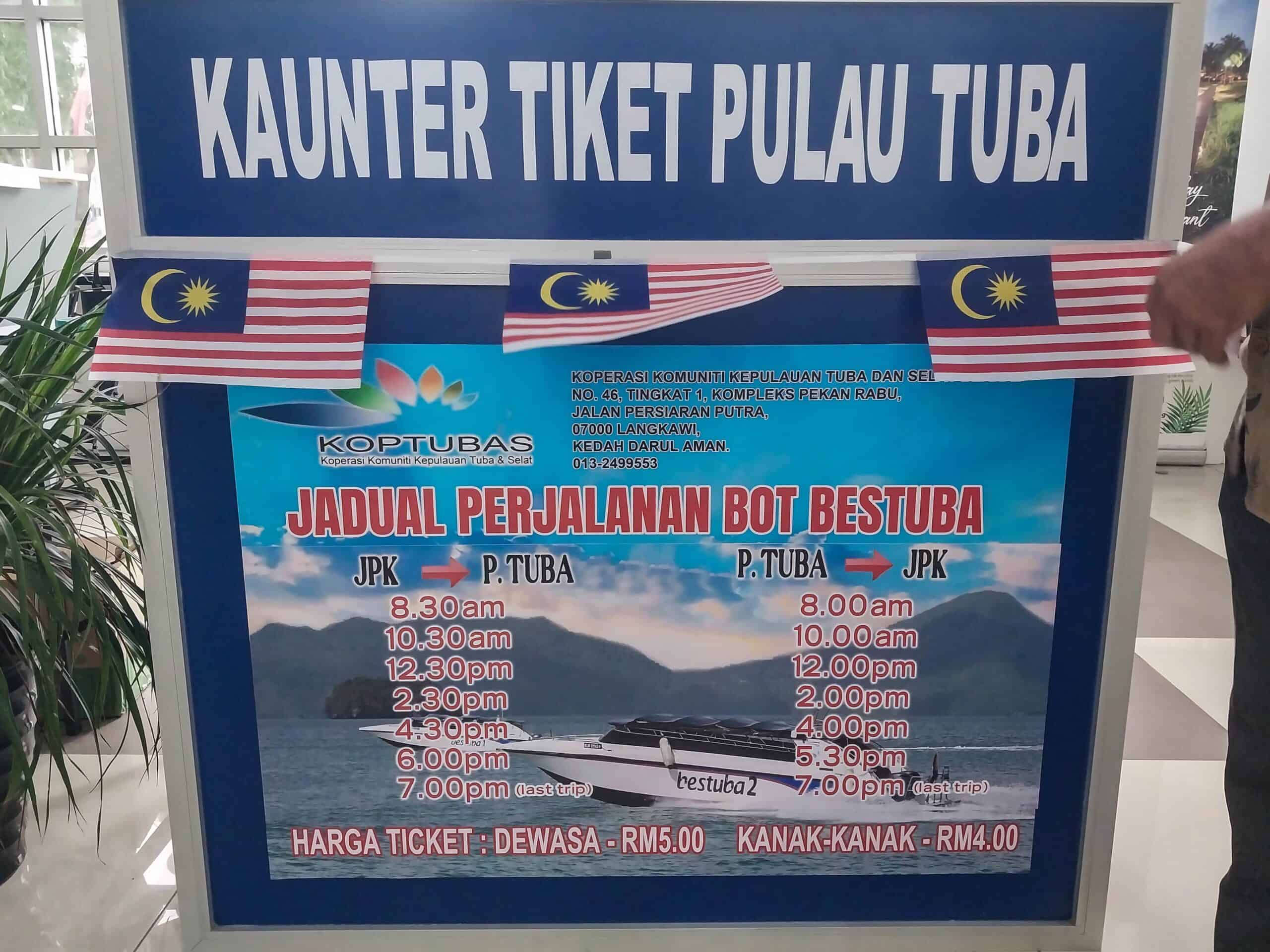 Bestuba Pulau Tuba Island Tours