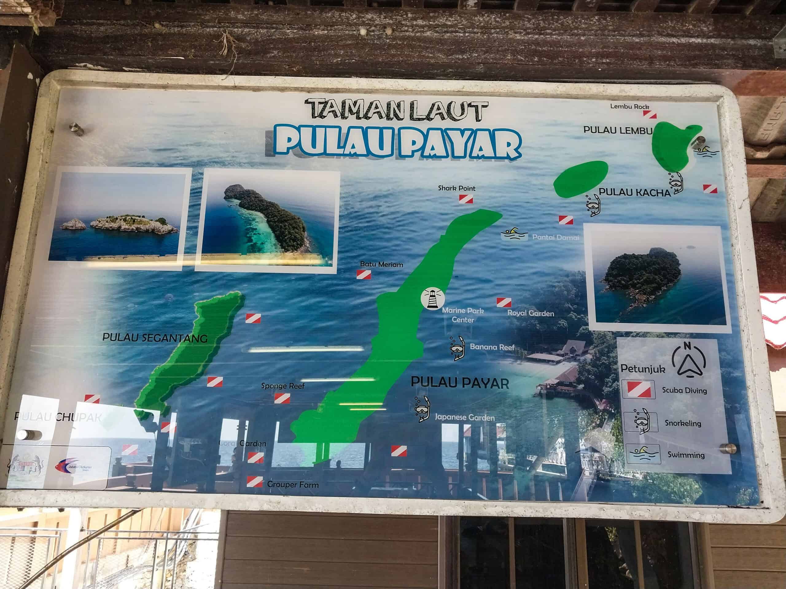 Best Langkawi Snorkeling is at Pulau Payar Marine Park