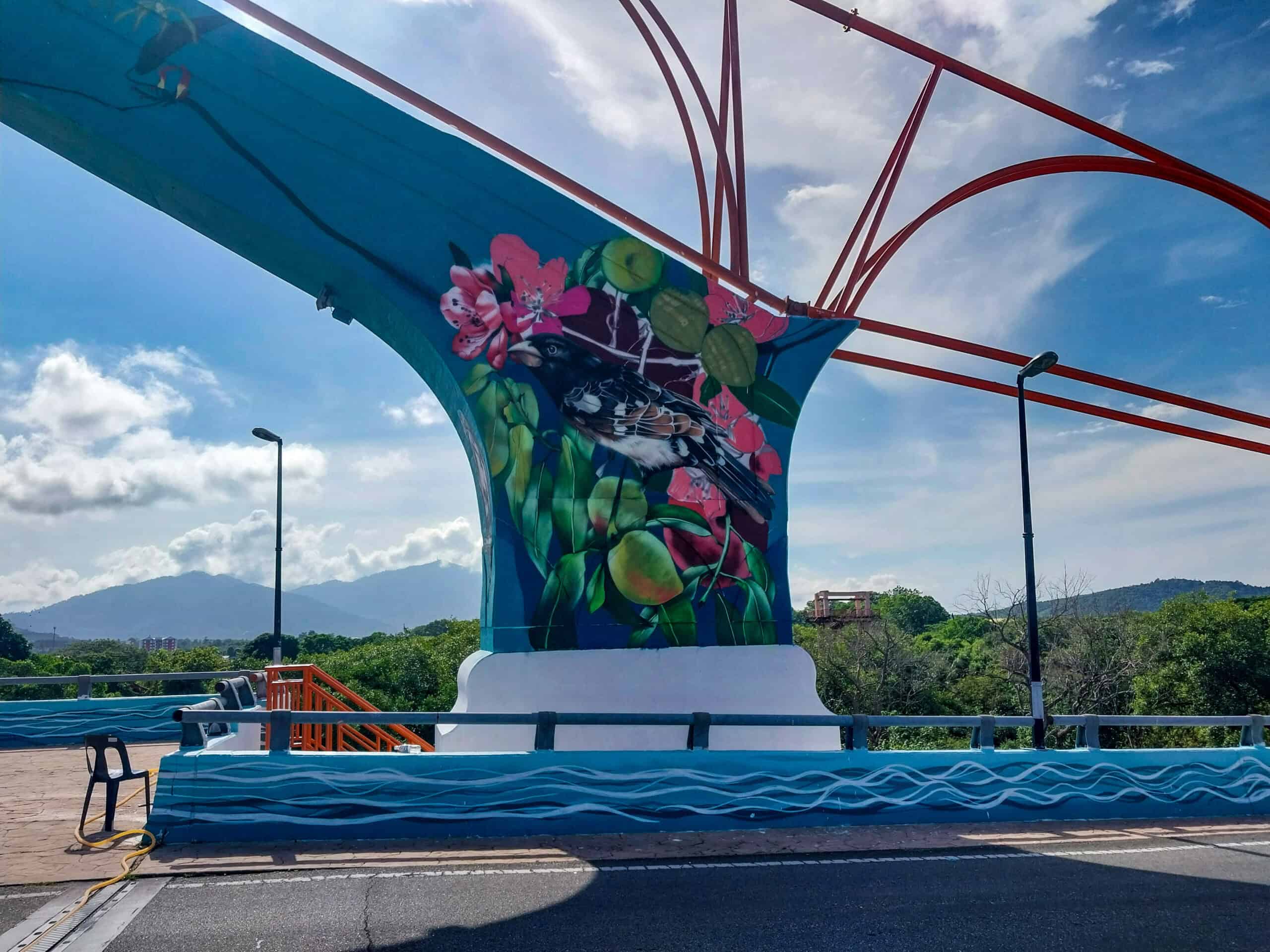 Kuala Sungai Melaka Bridge murals
