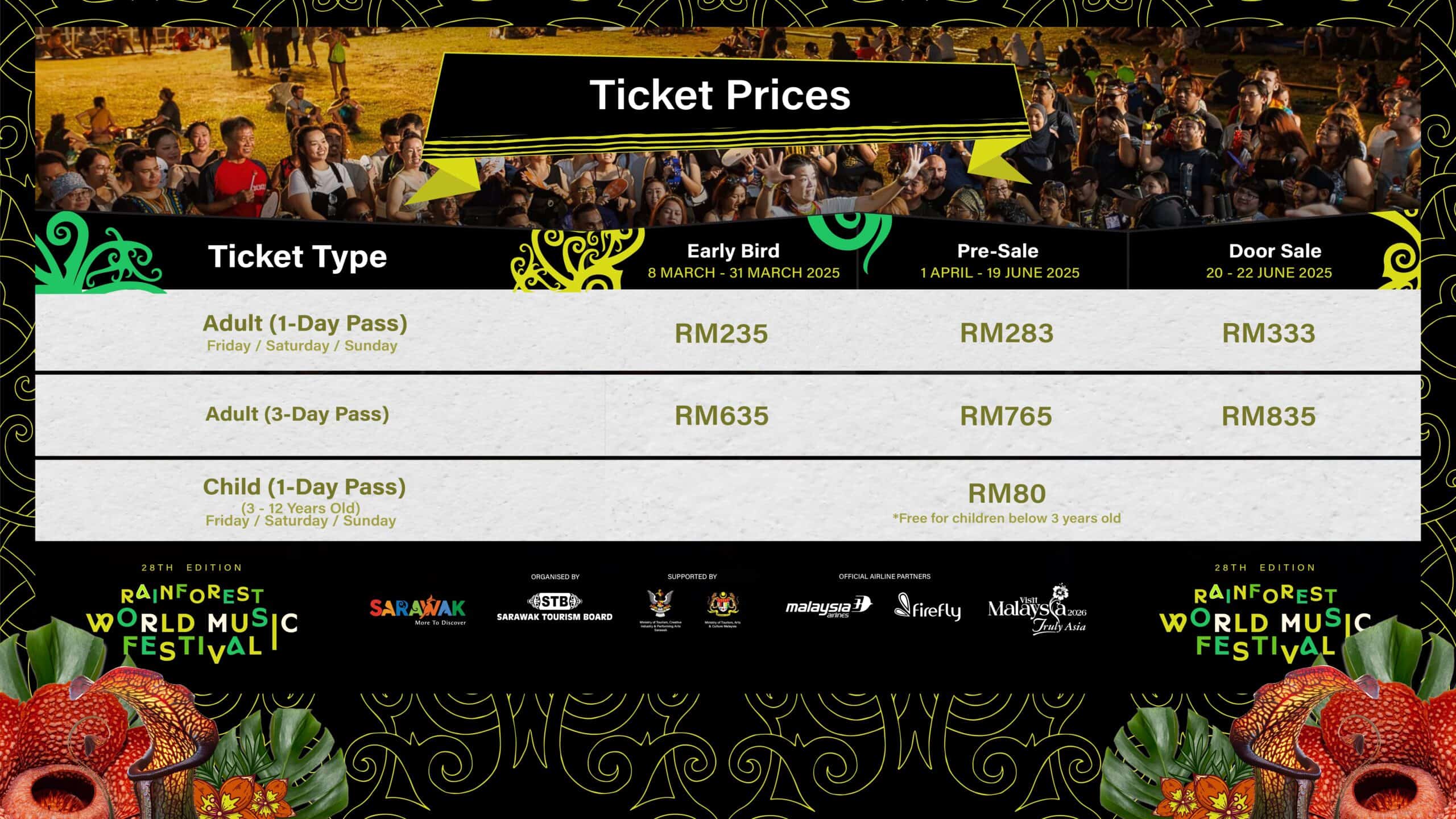 Rainforest World Music Festival 2025: One Earth, One Love