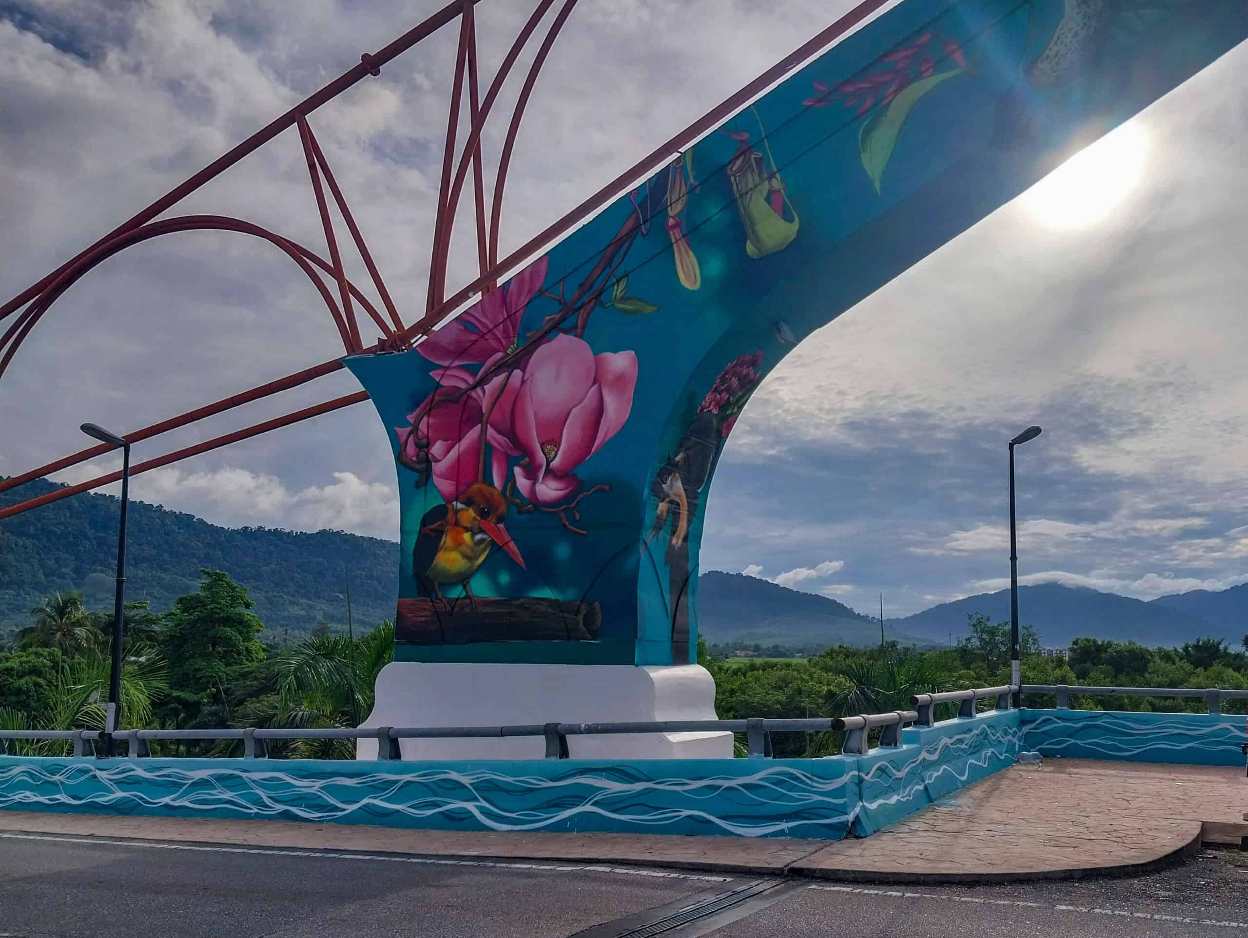 Kuala Sungai Melaka Bridge murals