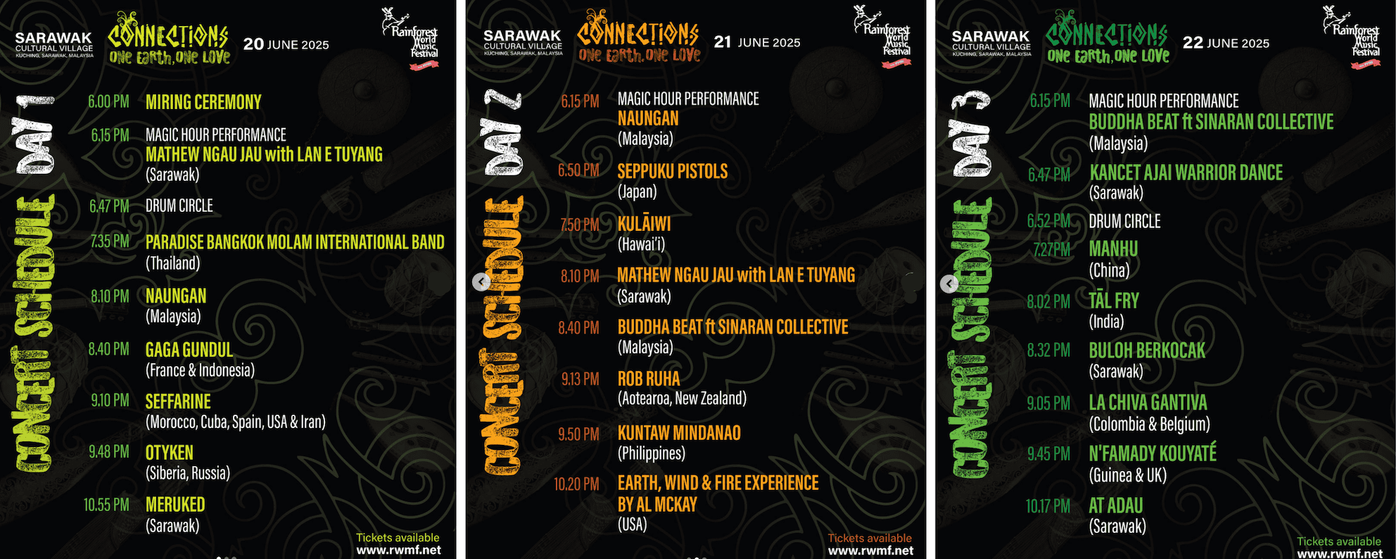 Rainforest World Music Festival 2025: One Earth, One Love